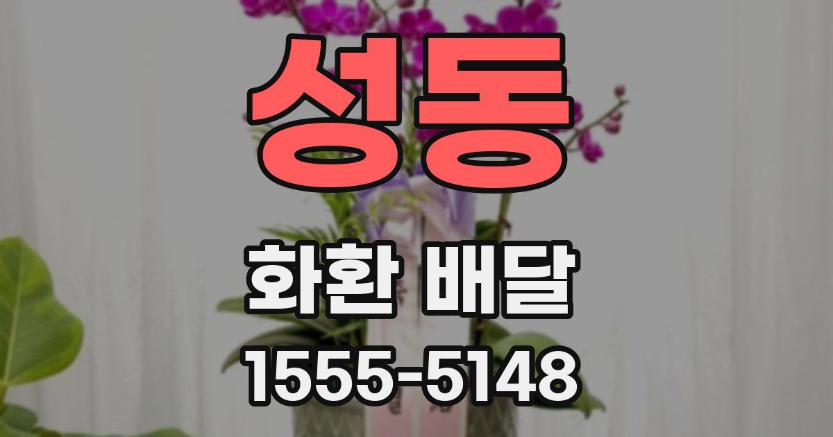 성동 화환 배달