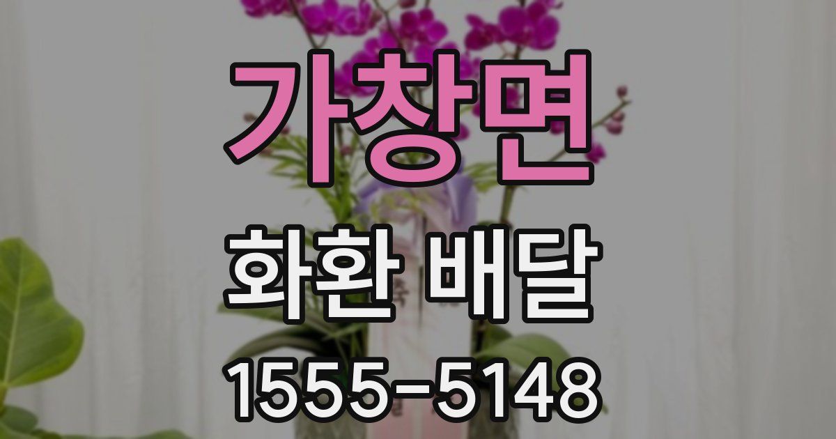 가창면 화환 배달