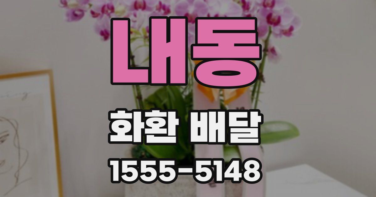 내동 화환 배달