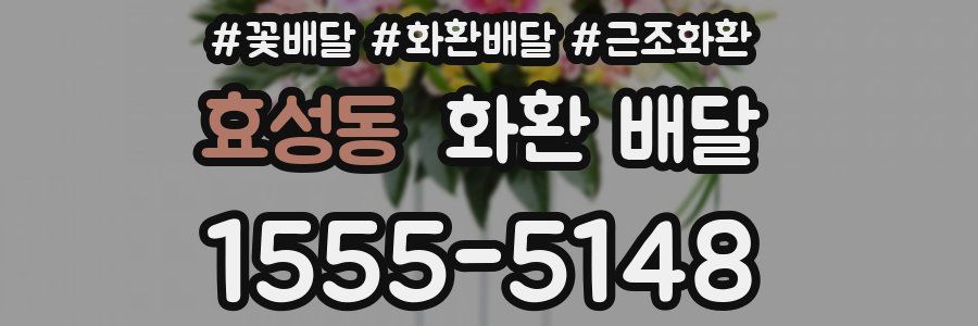 효성동 화환 배달