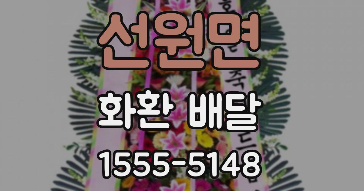 선원면 화환 배달