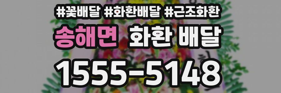 송해면 화환 배달