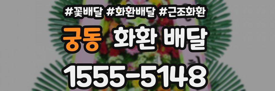 궁동 화환 배달