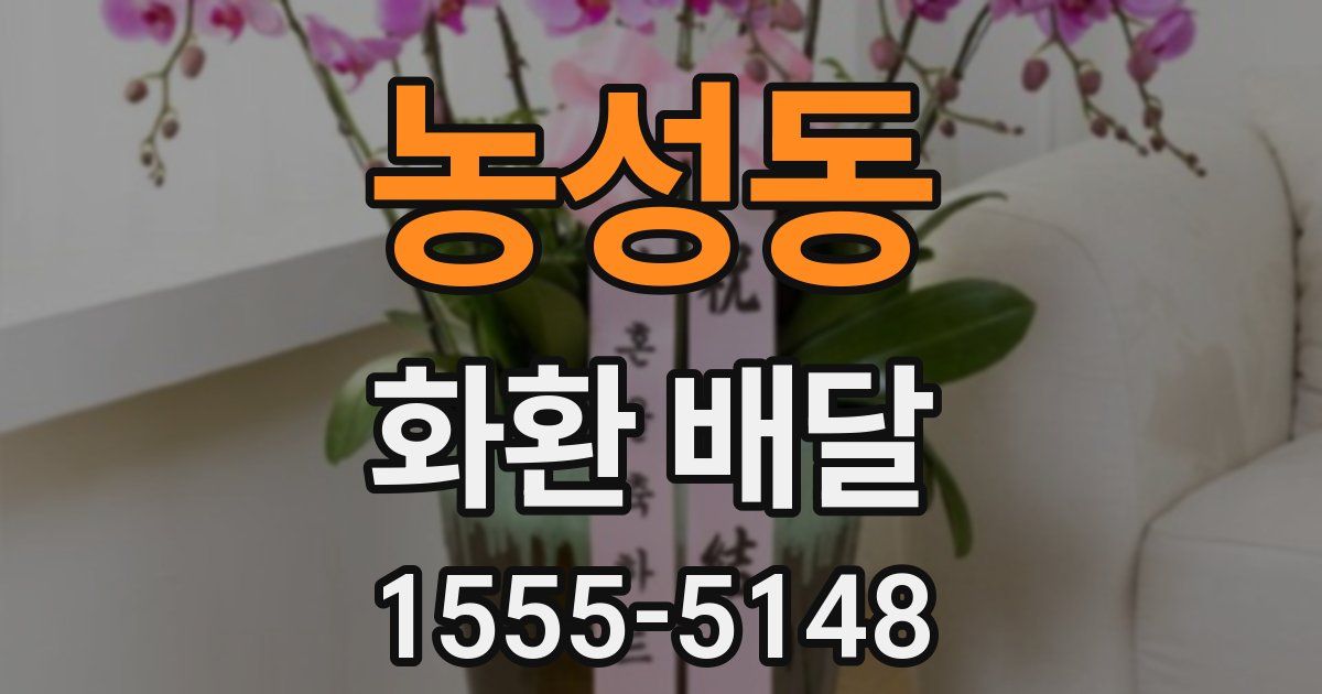 농성동 화환 배달