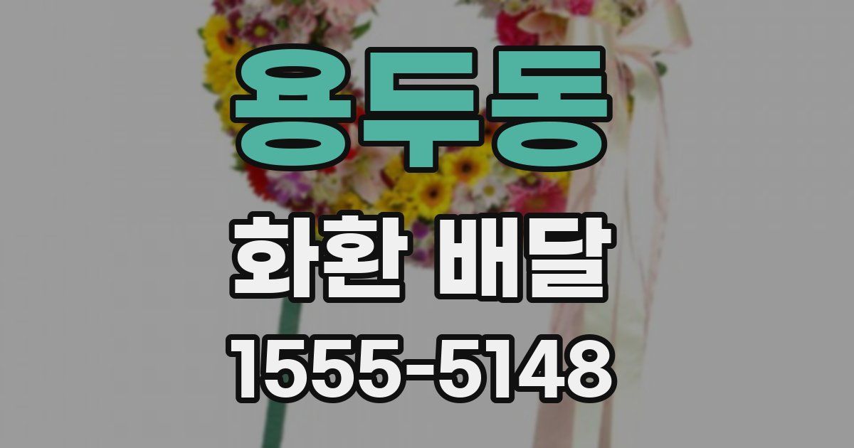 용두동 화환 배달