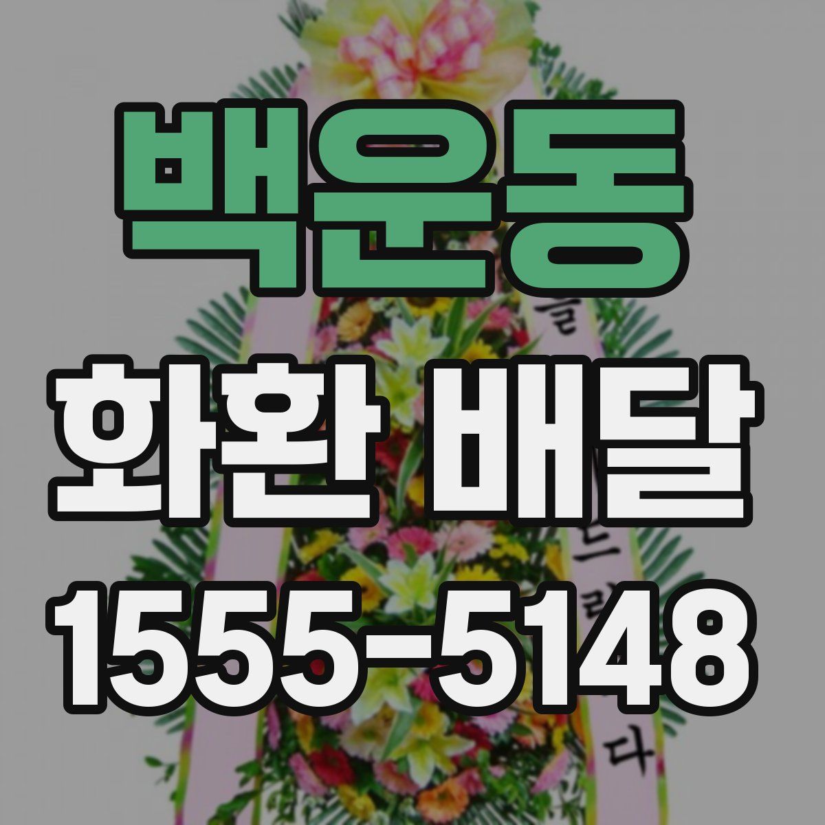 백운동 화환 배달