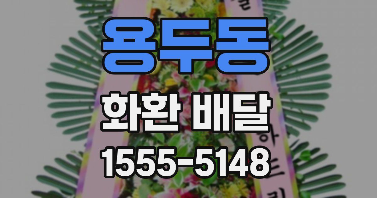 용두동 화환 배달