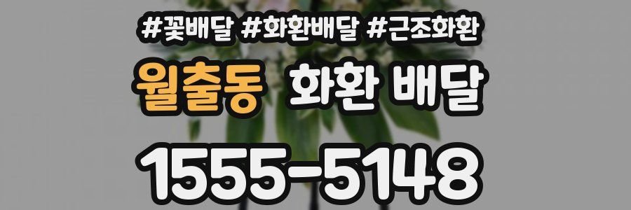 월출동 화환 배달
