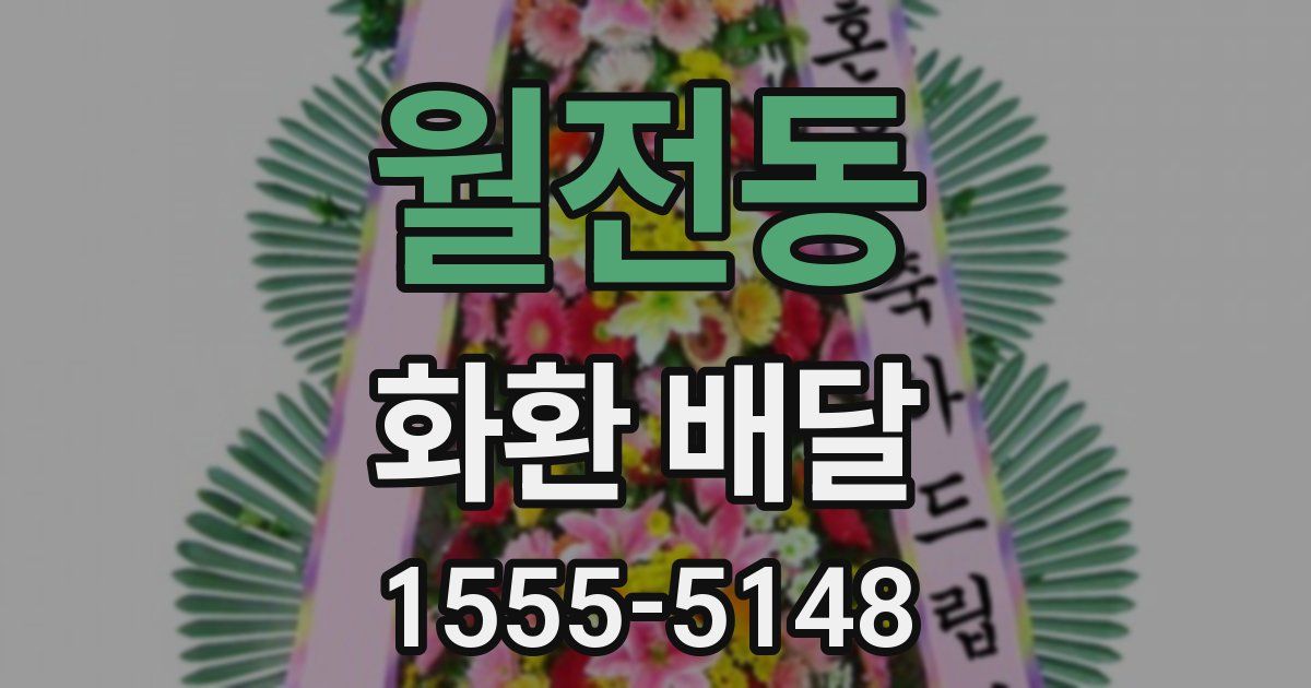 월전동 화환 배달