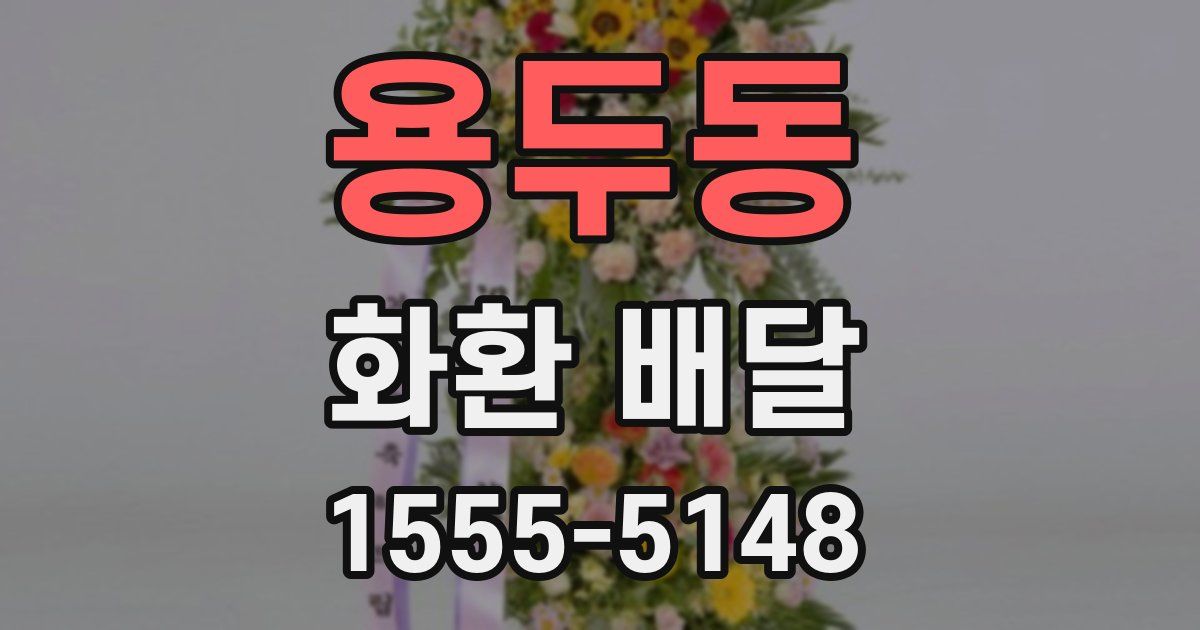 용두동 화환 배달