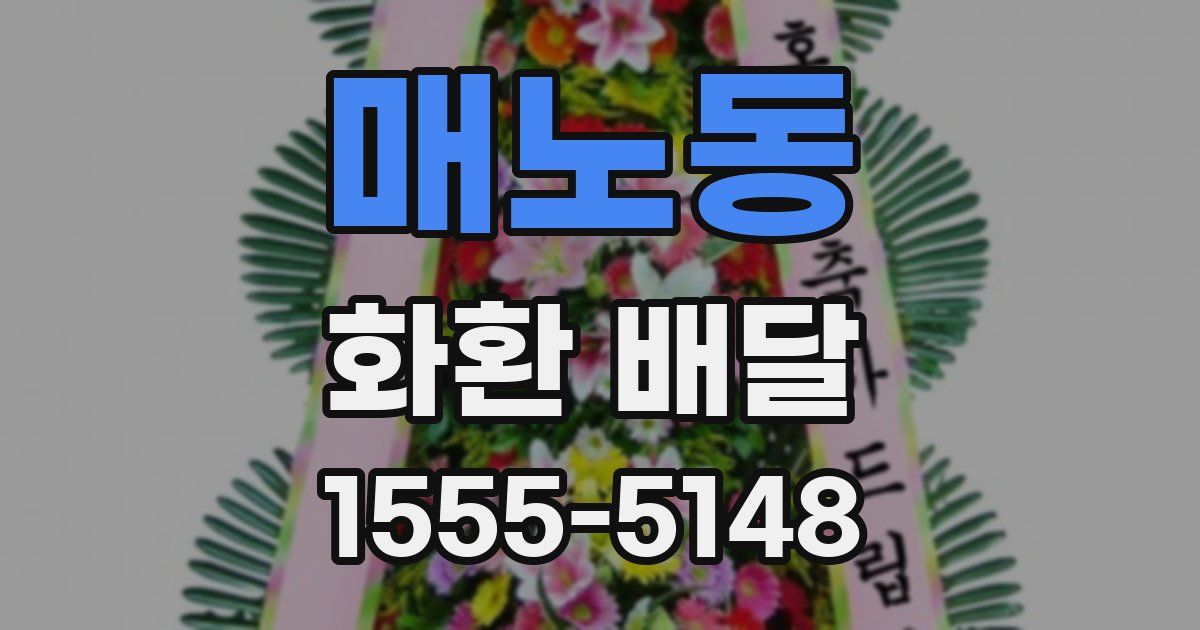 매노동 화환 배달