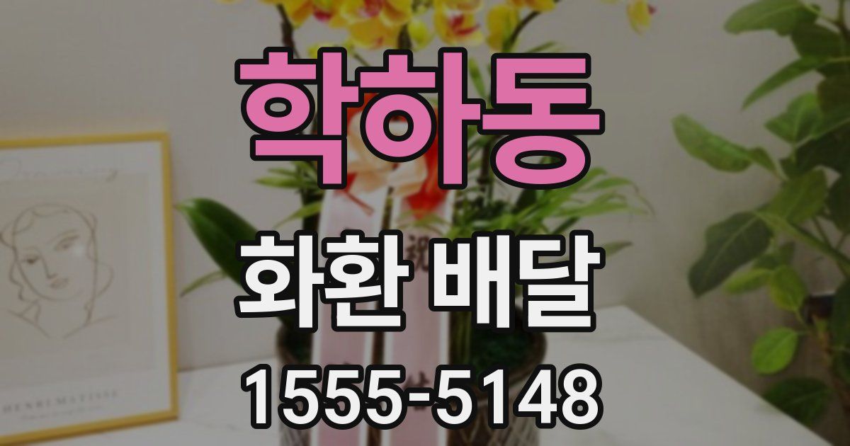 학하동 화환 배달