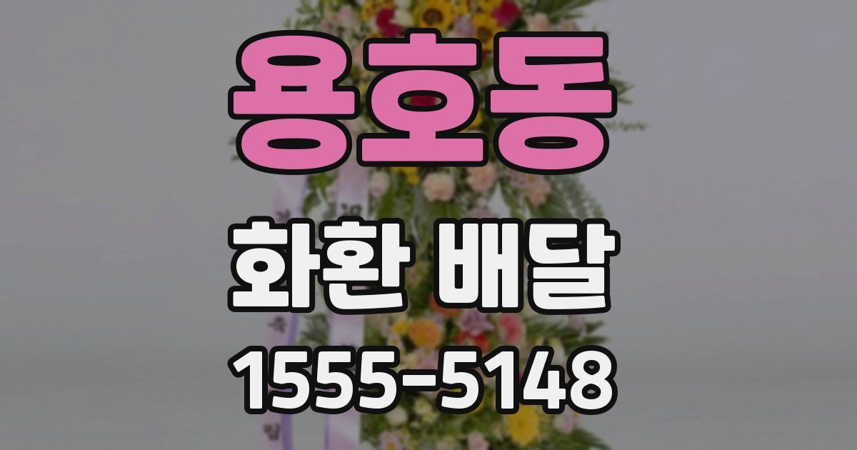 용호동 화환 배달