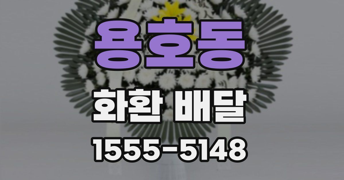용호동 화환 배달