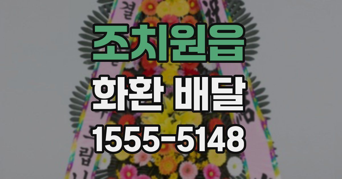 조치원읍 화환 배달