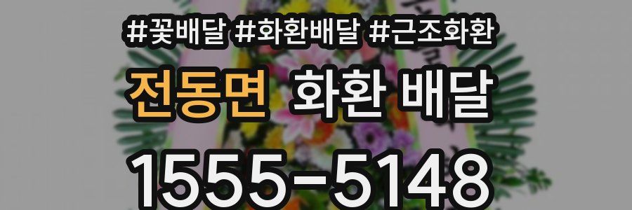 전동면 화환 배달