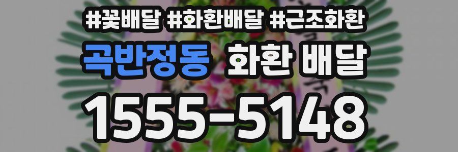 곡반정동 화환 배달