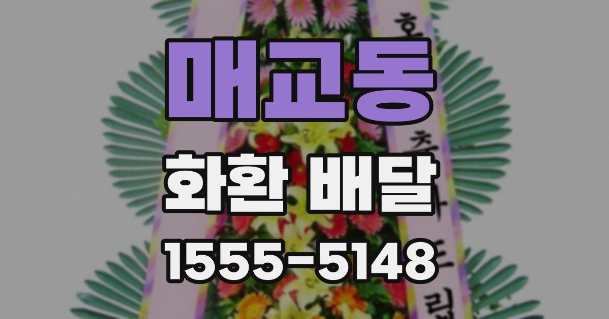 매교동 화환 배달