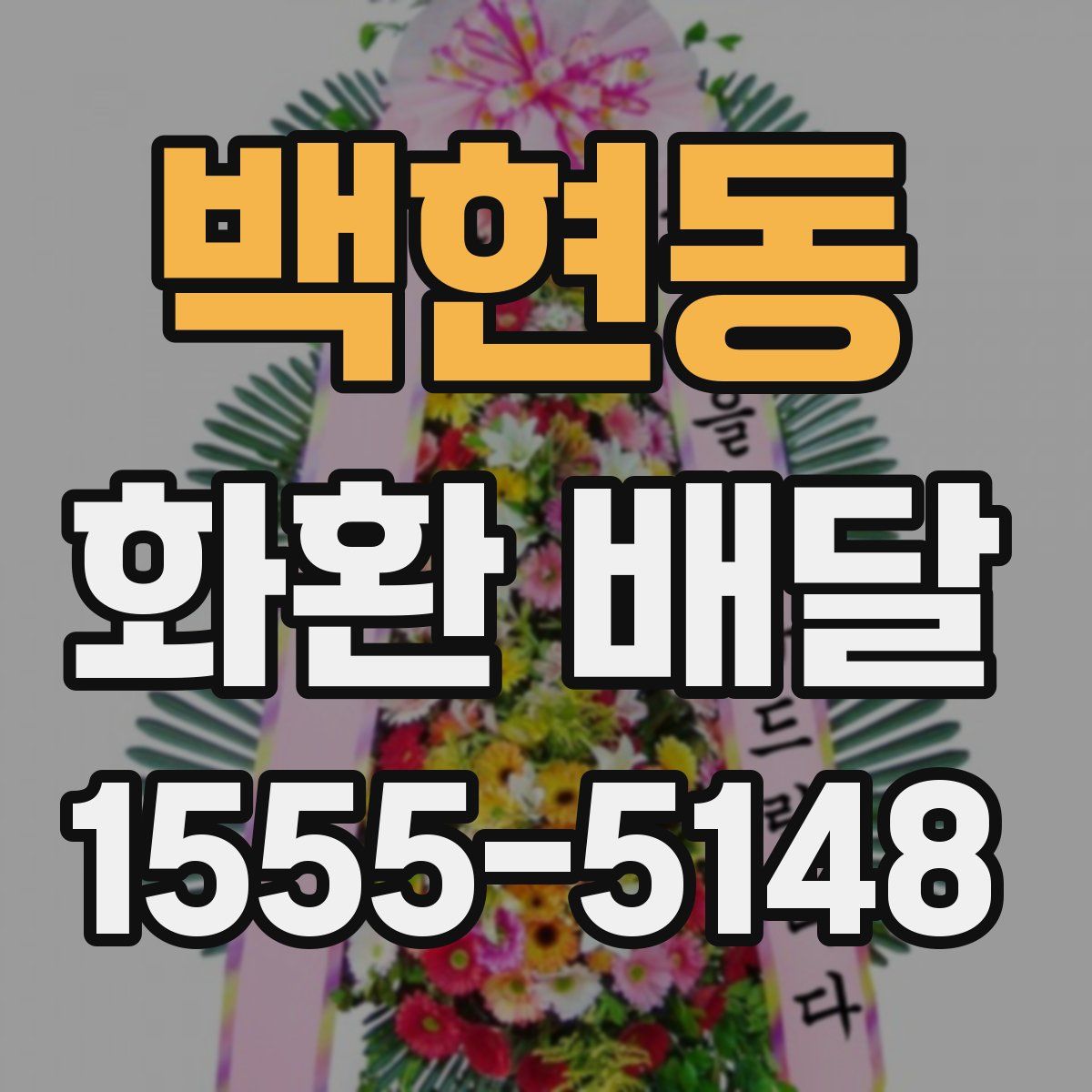 백현동 화환 배달
