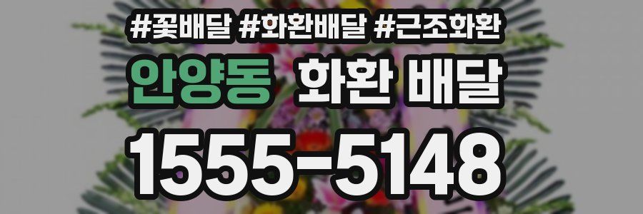 안양동 화환 배달