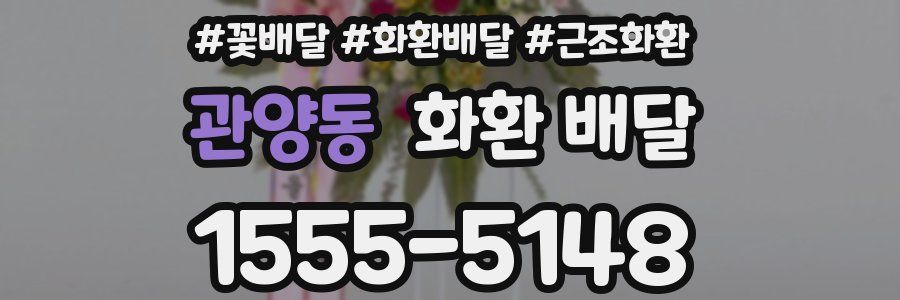 관양동 화환 배달
