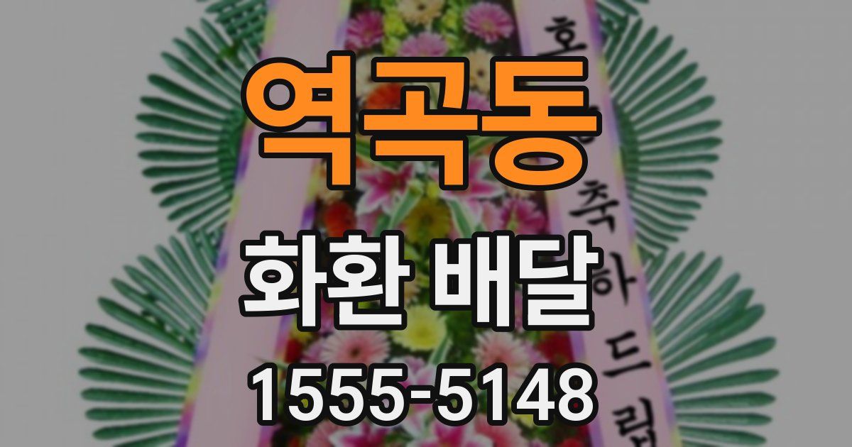 역곡동 화환 배달