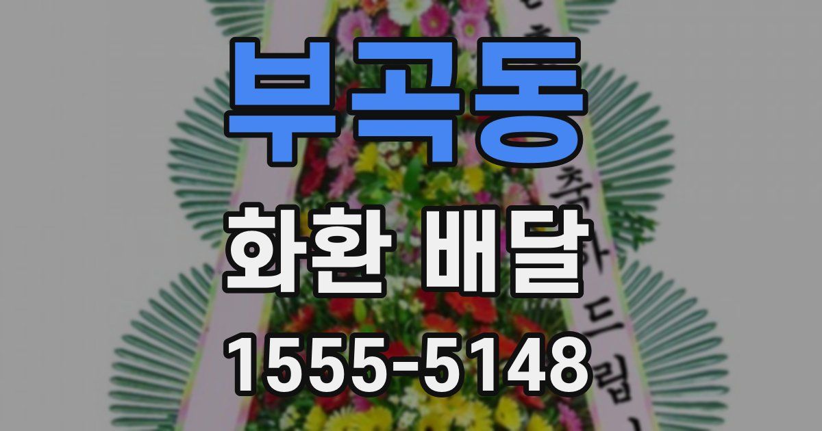 부곡동 화환 배달