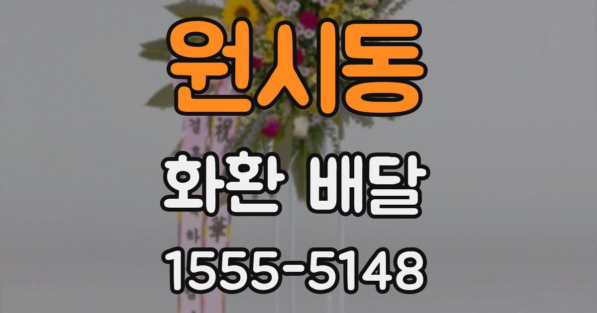 원시동 화환 배달