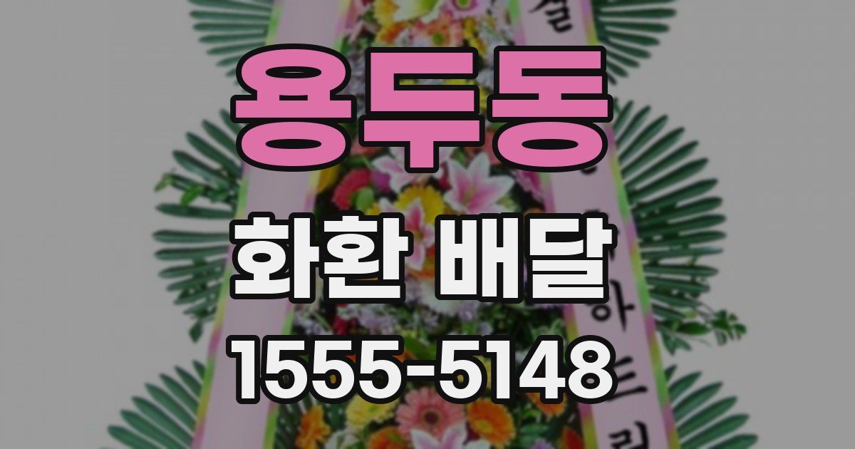 용두동 화환 배달