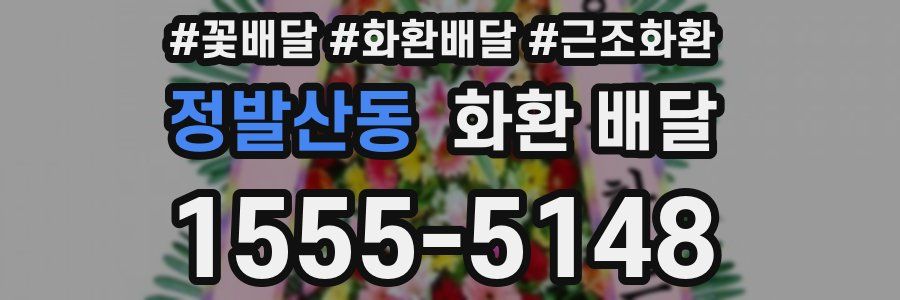 정발산동 화환 배달