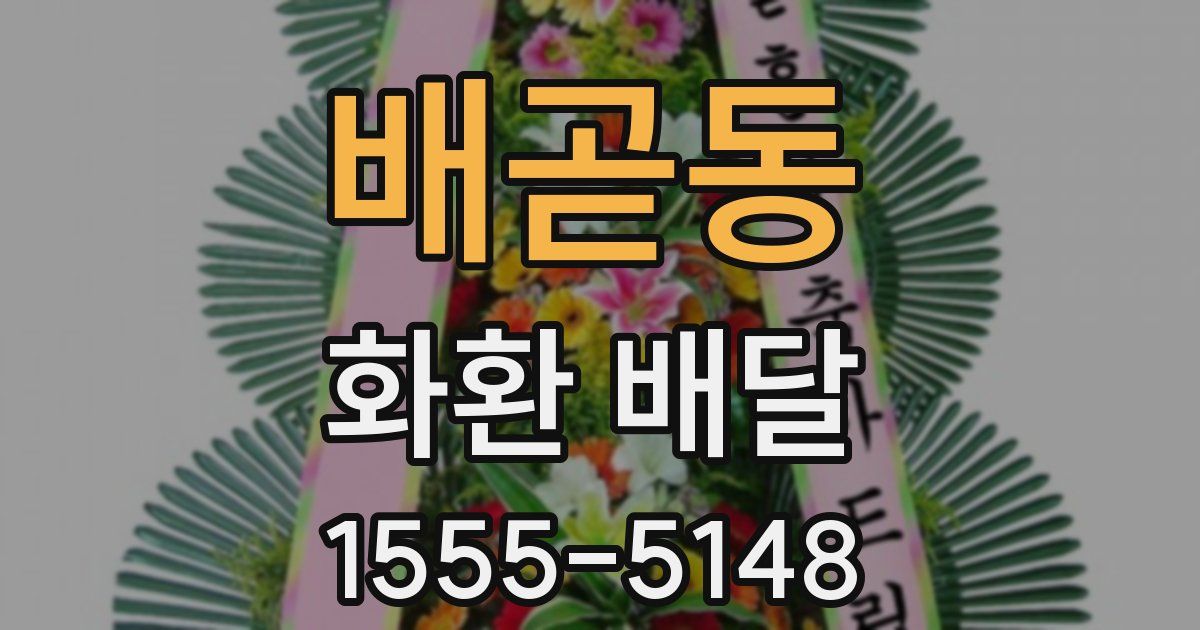 배곧동 화환 배달