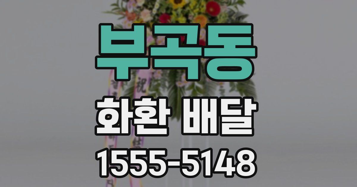 부곡동 화환 배달
