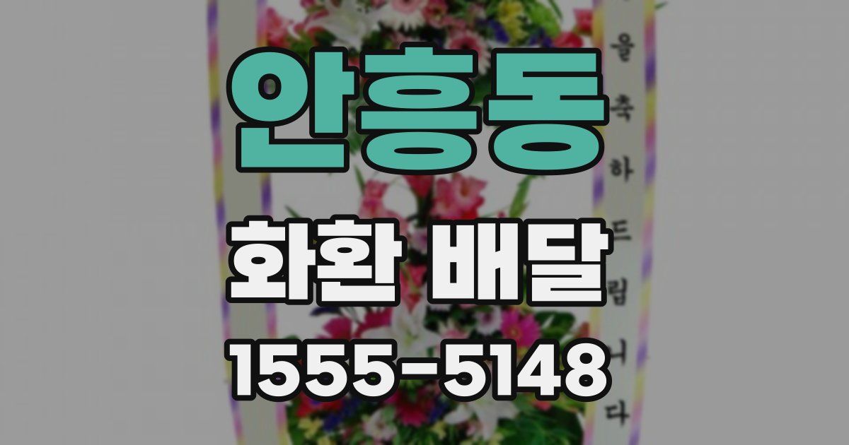 안흥동 화환 배달