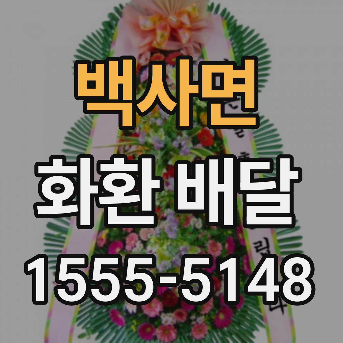 백사면 화환 배달