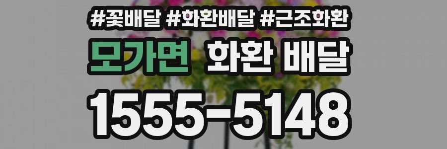 모가면 화환 배달