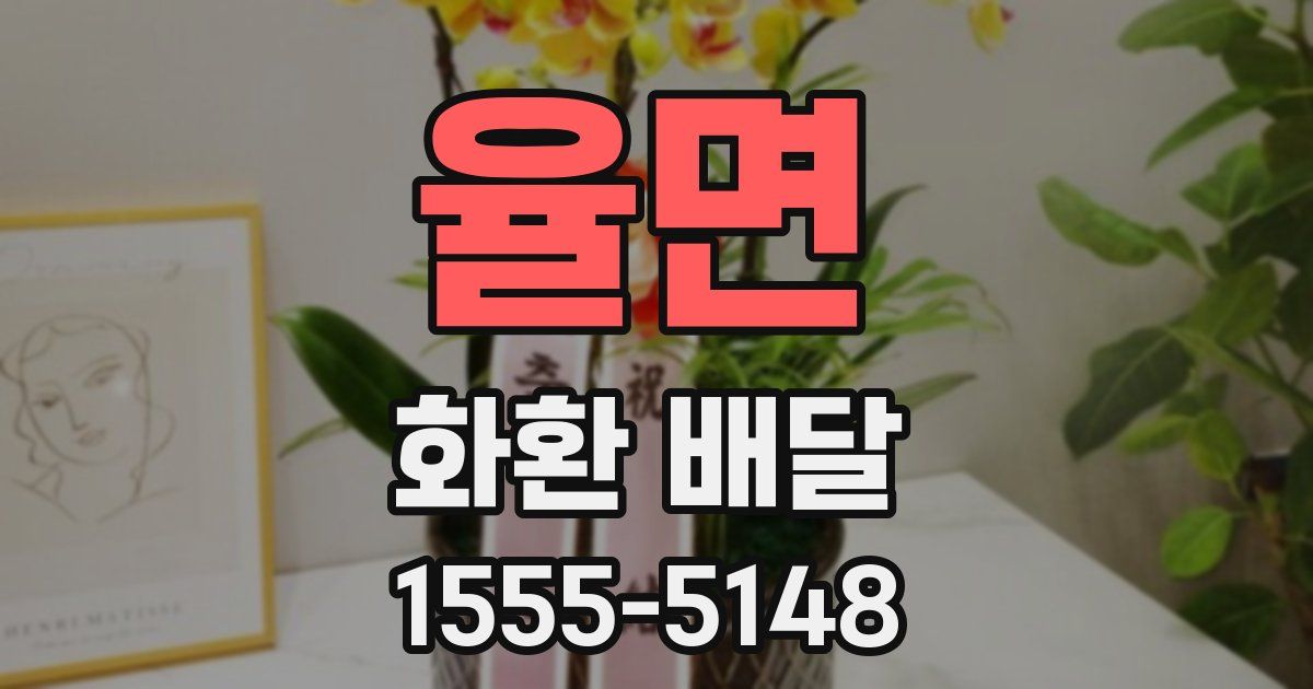 율면 화환 배달