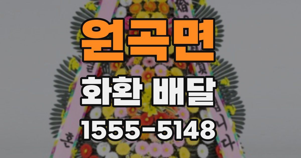 원곡면 화환 배달