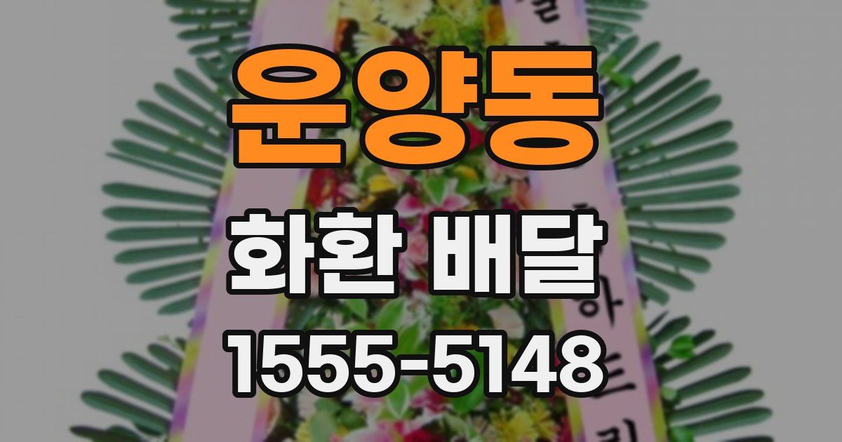 운양동 화환 배달