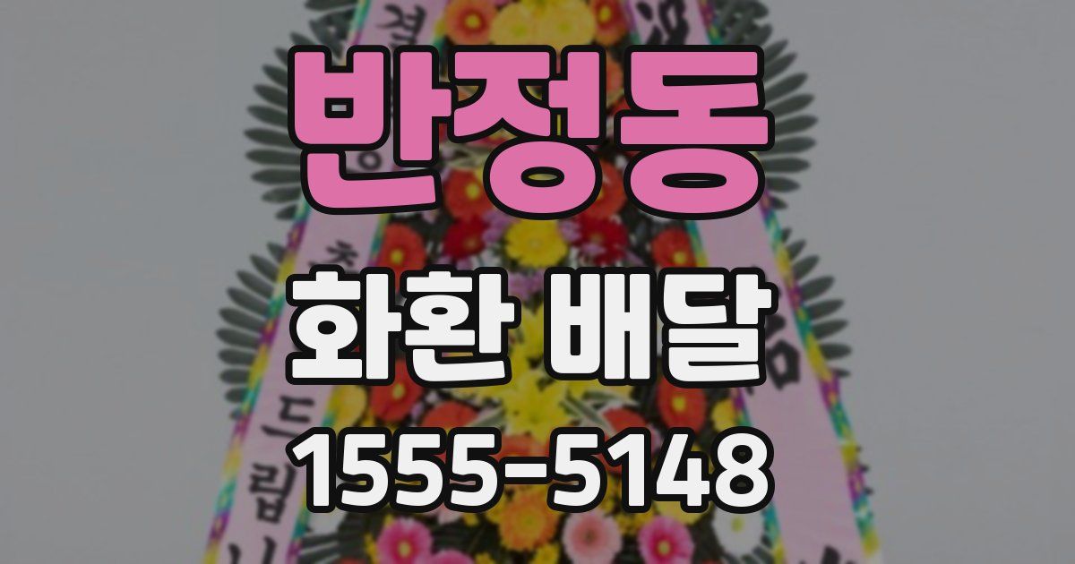 반정동 화환 배달