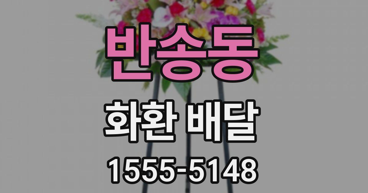 반송동 화환 배달