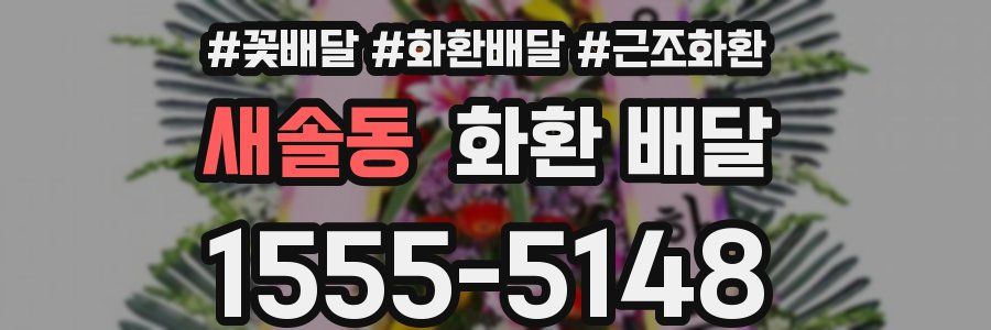 새솔동 화환 배달
