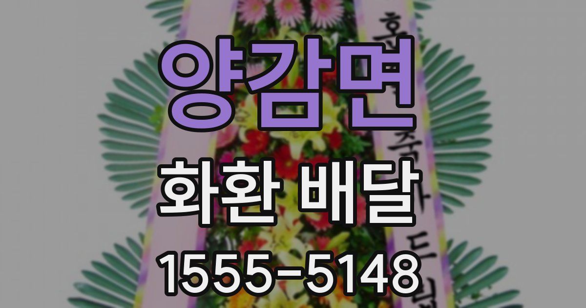 양감면 화환 배달