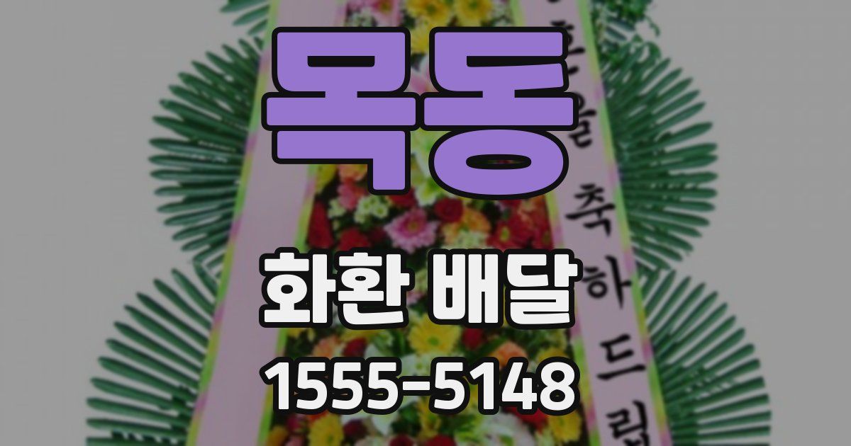 목동 화환 배달