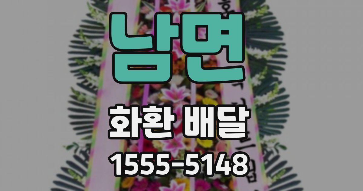 남면 화환 배달