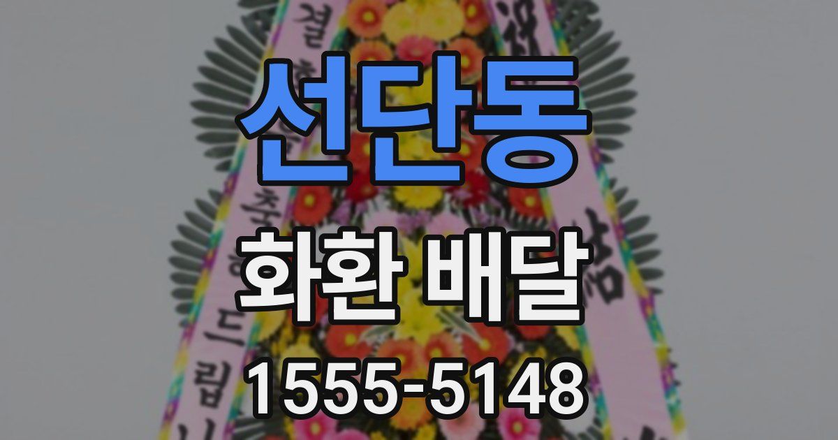선단동 화환 배달