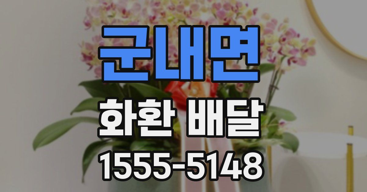 군내면 화환 배달