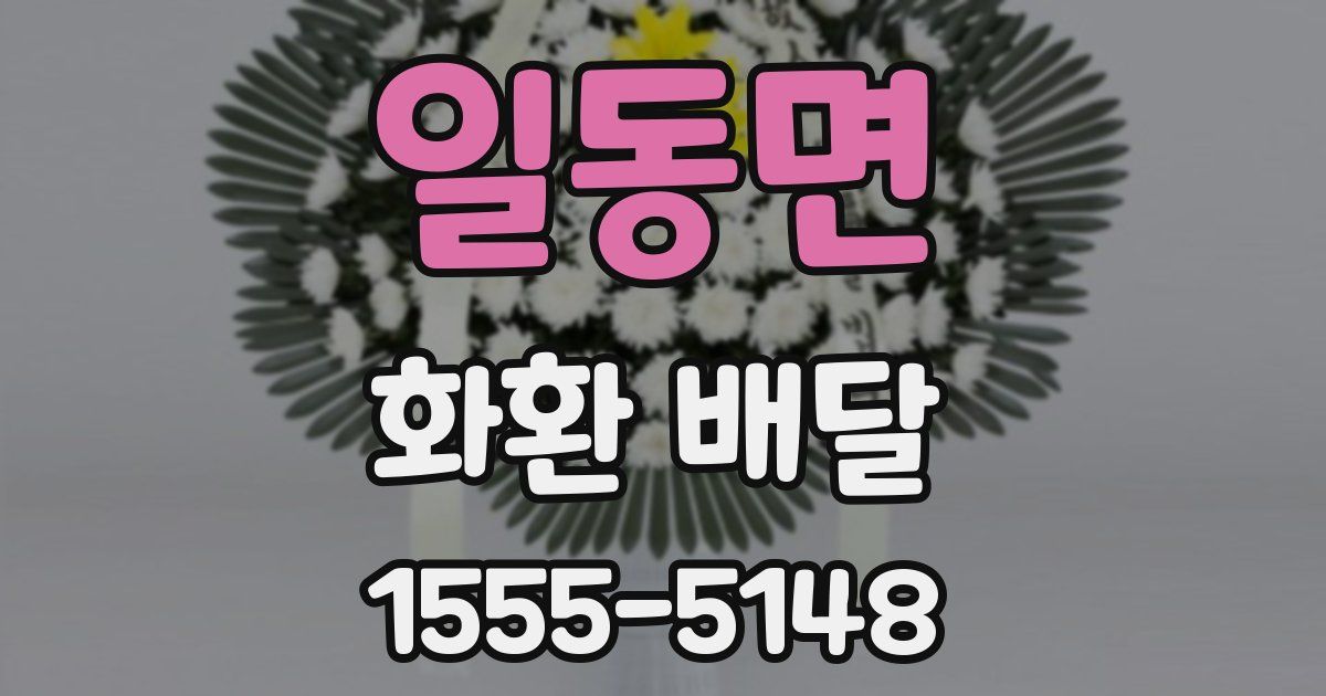 일동면 화환 배달