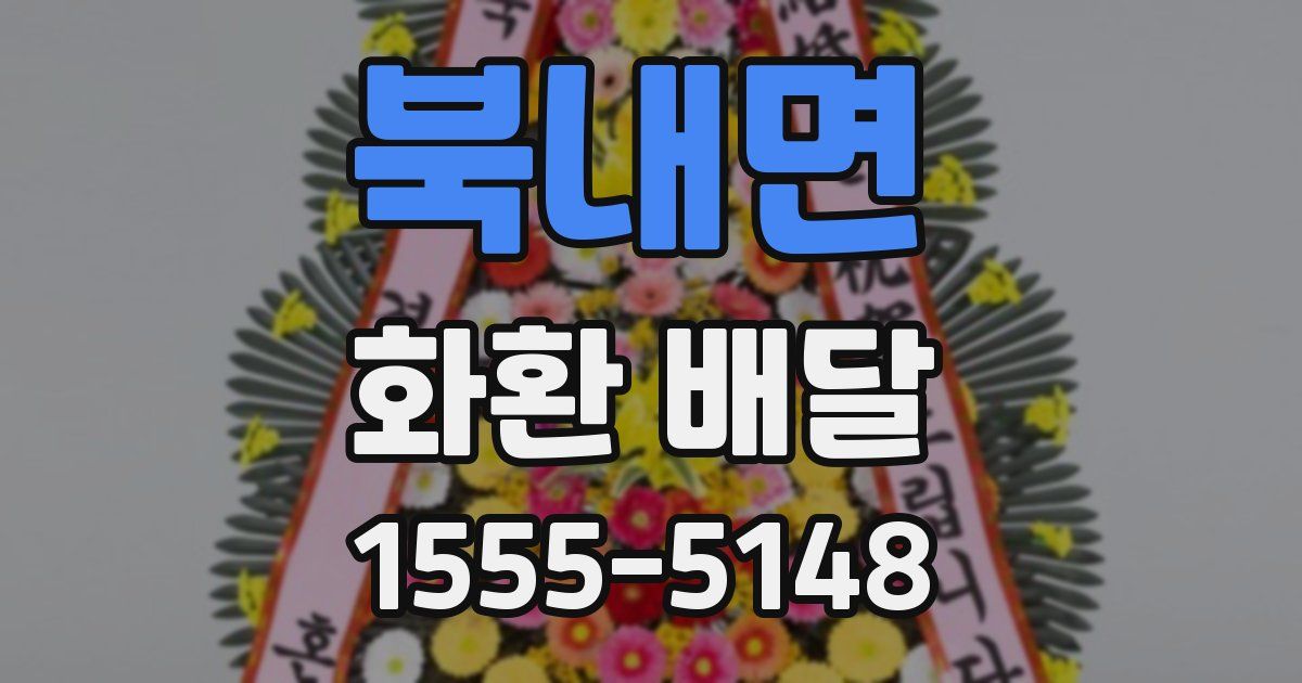 북내면 화환 배달