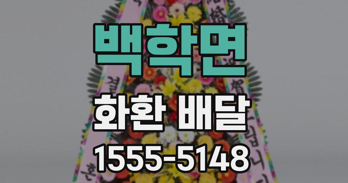 백학면 화환 배달