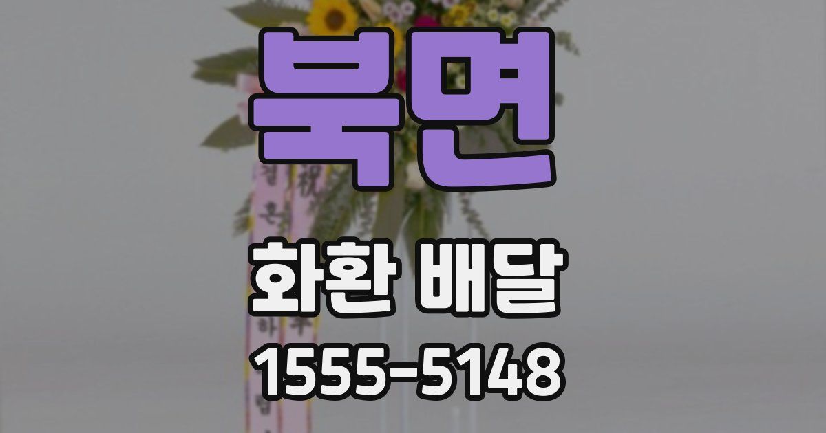 북면 화환 배달